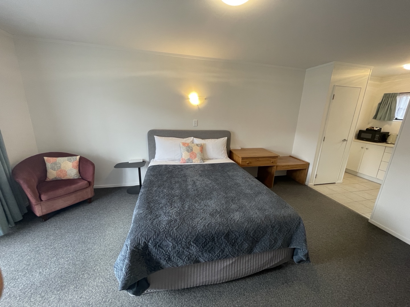 studio unit which can accommodate up to 2 people